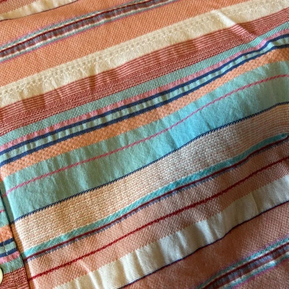 🍍Talbots- Striped button up - Picture 2 of 6